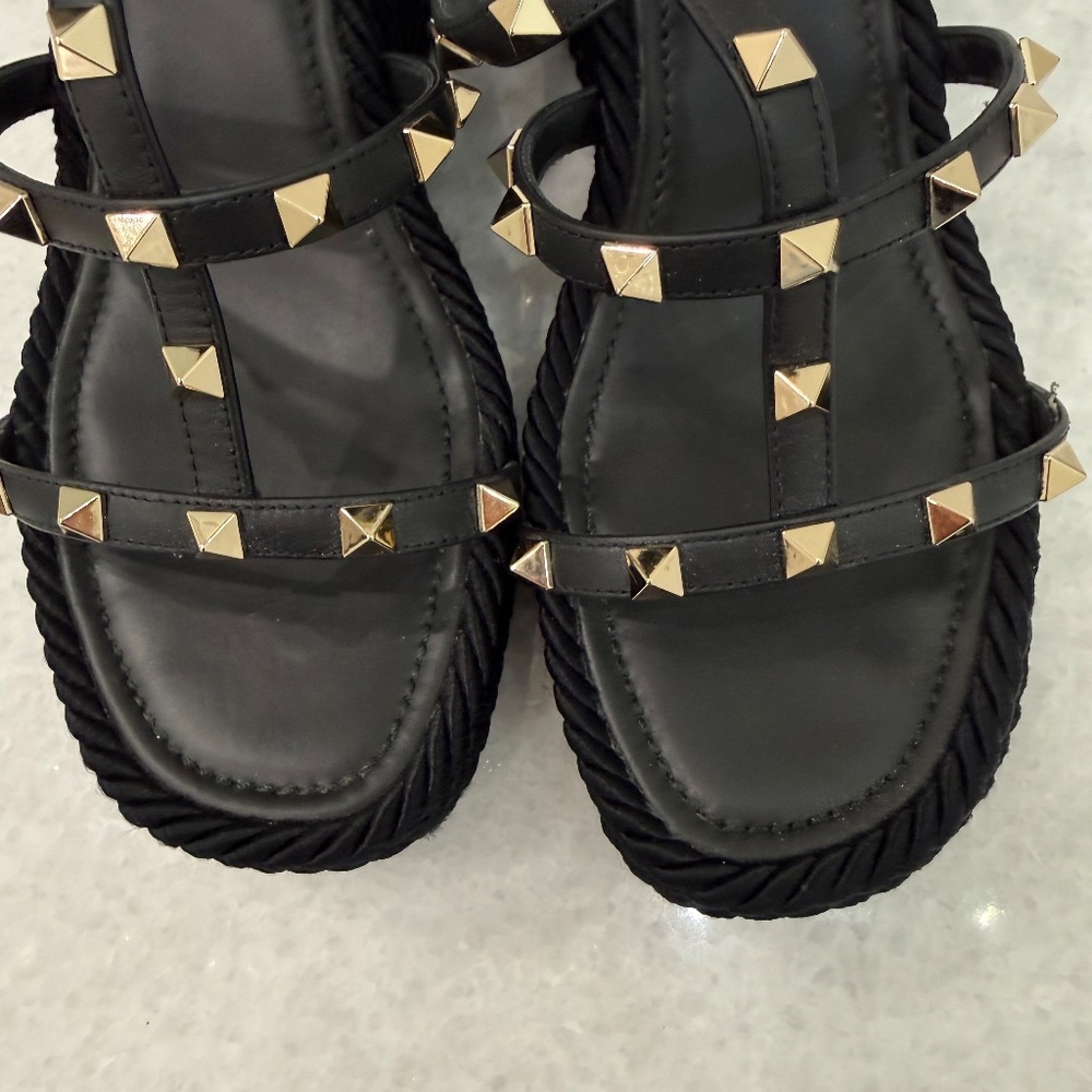 Valentino Wedge sandal in black size 39 - Picture 6 of 6